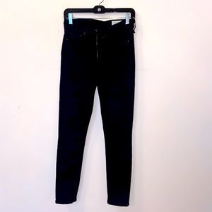 Rag & Bone black denim pants skinny jeans in black size 27 EUC